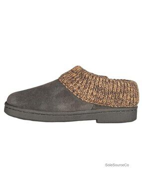 Women's Knit Scuff Slipper Indoor Outdoor House Shoes Faux Fur Lining